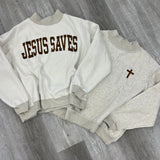 Jesus Saves Mock Neck Reversible