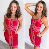 First String Mini Dress | Red