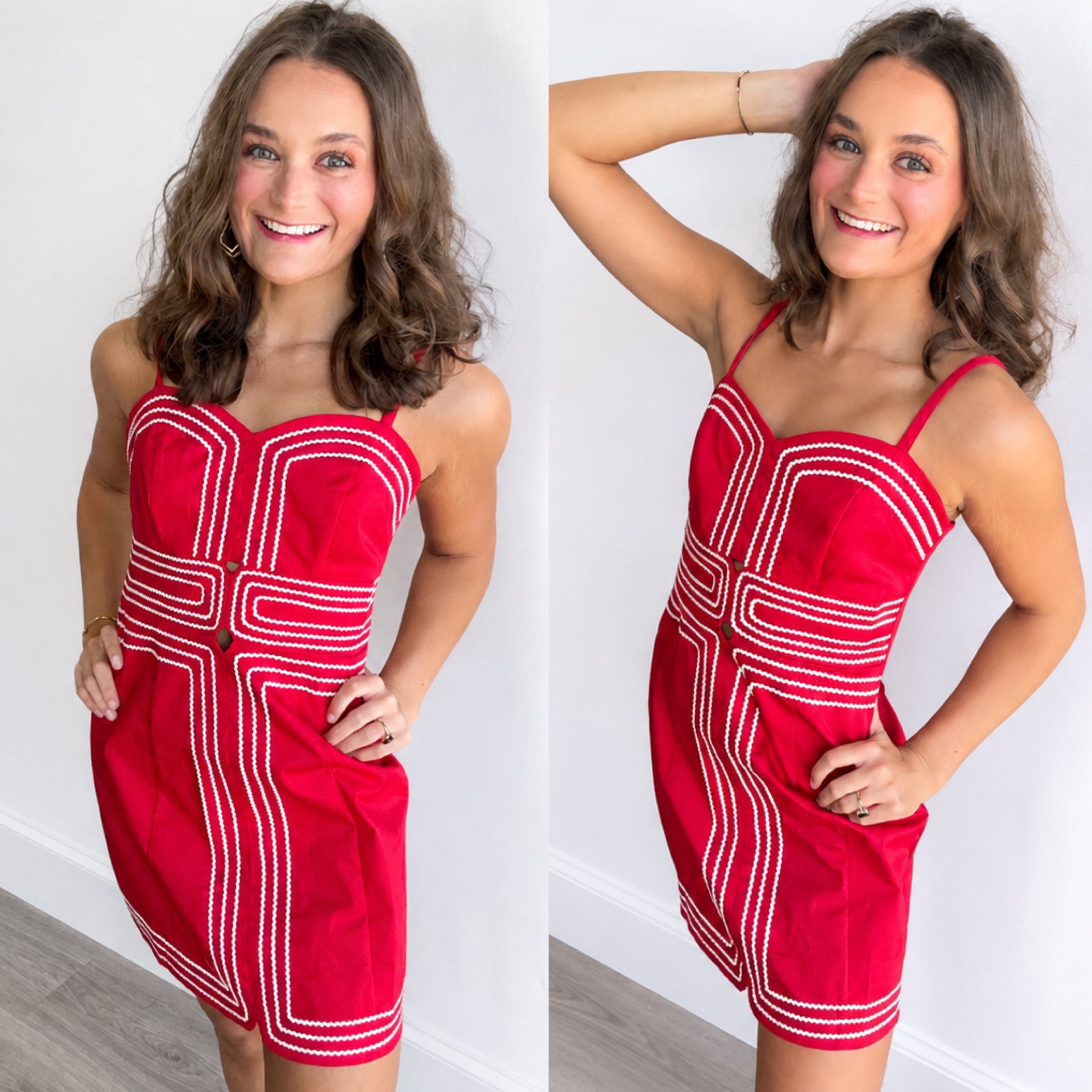 First String Mini Dress | Red
