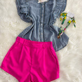 Blue Skies Chambray Blouse