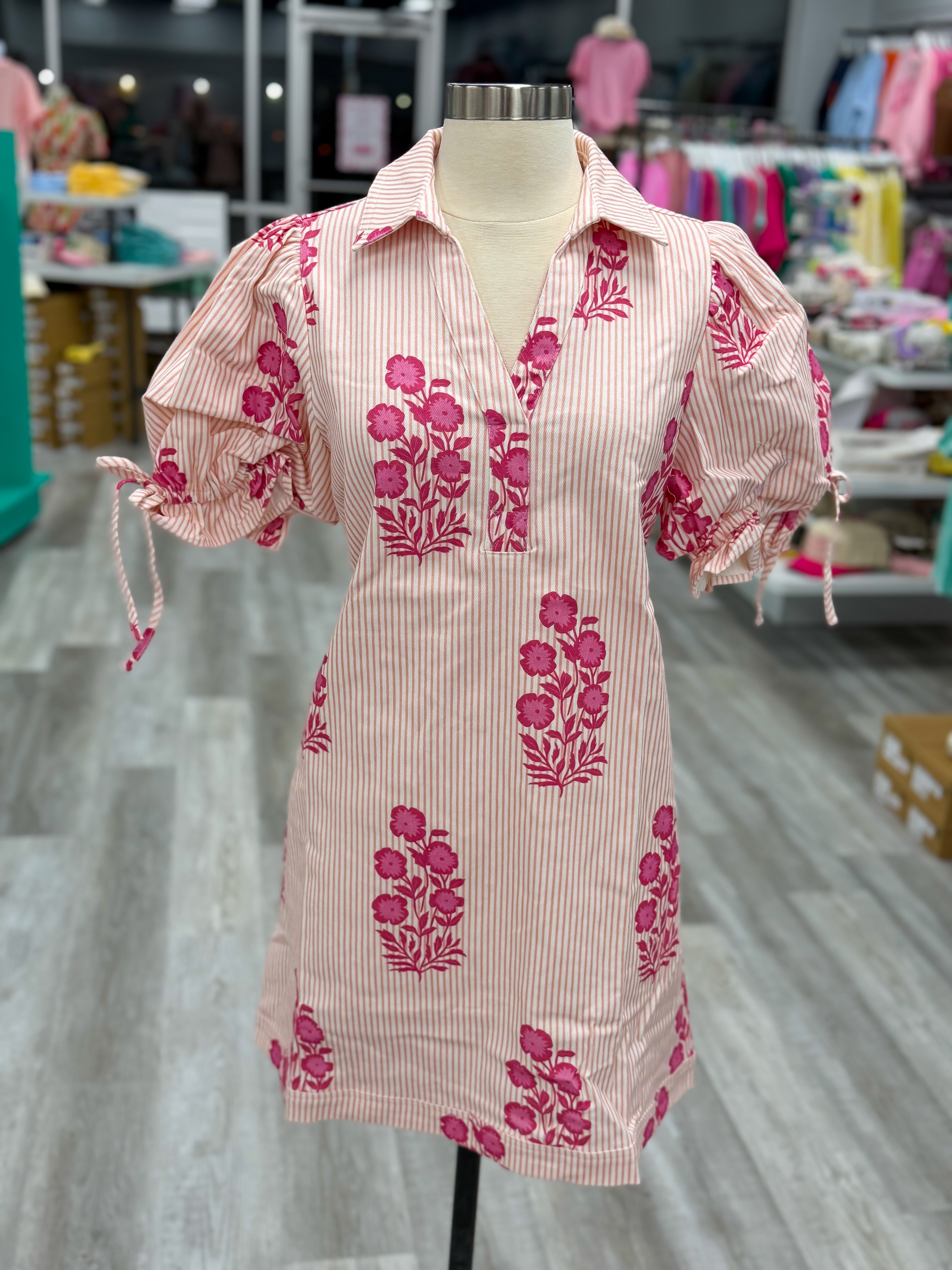 Chasing the Sun Dress | Coral Pink