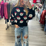 Santa Claus Lane Sweater - Black