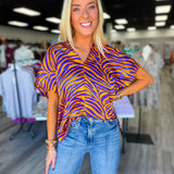 Tiger Town Satin Top