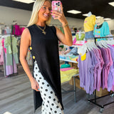 Dot Your Thing Cropped Denim Pants