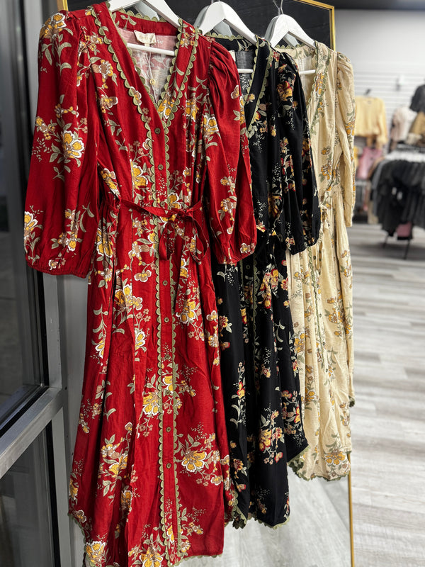 Meet Me There Floral Midi