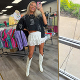 Wildflower Lace Ruffle Skort