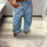 Polka Dot Barrel Jeans