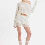 Ivory Dream Lace Shorts