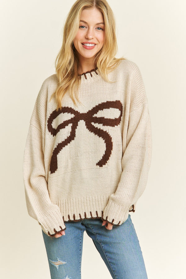 Bow Sweater - Neutral