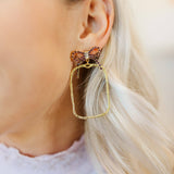 Colorful Nina Bow Hoops