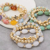 Cross Beaded Bracelet Set of 3