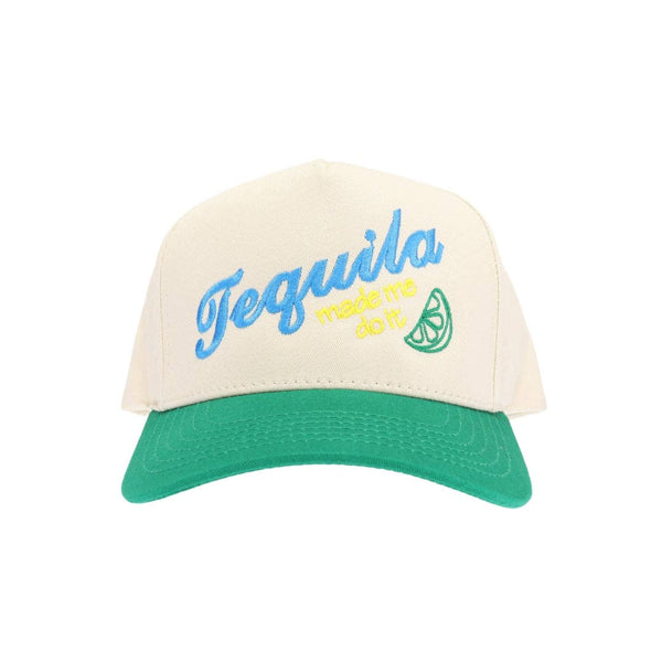 Tequila Made Me Embroidered Trucker Hat