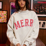 Merry Dot Darling Mock Neck