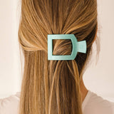 Square Flat Hair Clip | Small | Totally Turquoise