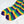 ONE SIZE Mardi Gras Slouchy Socks Boot Socks