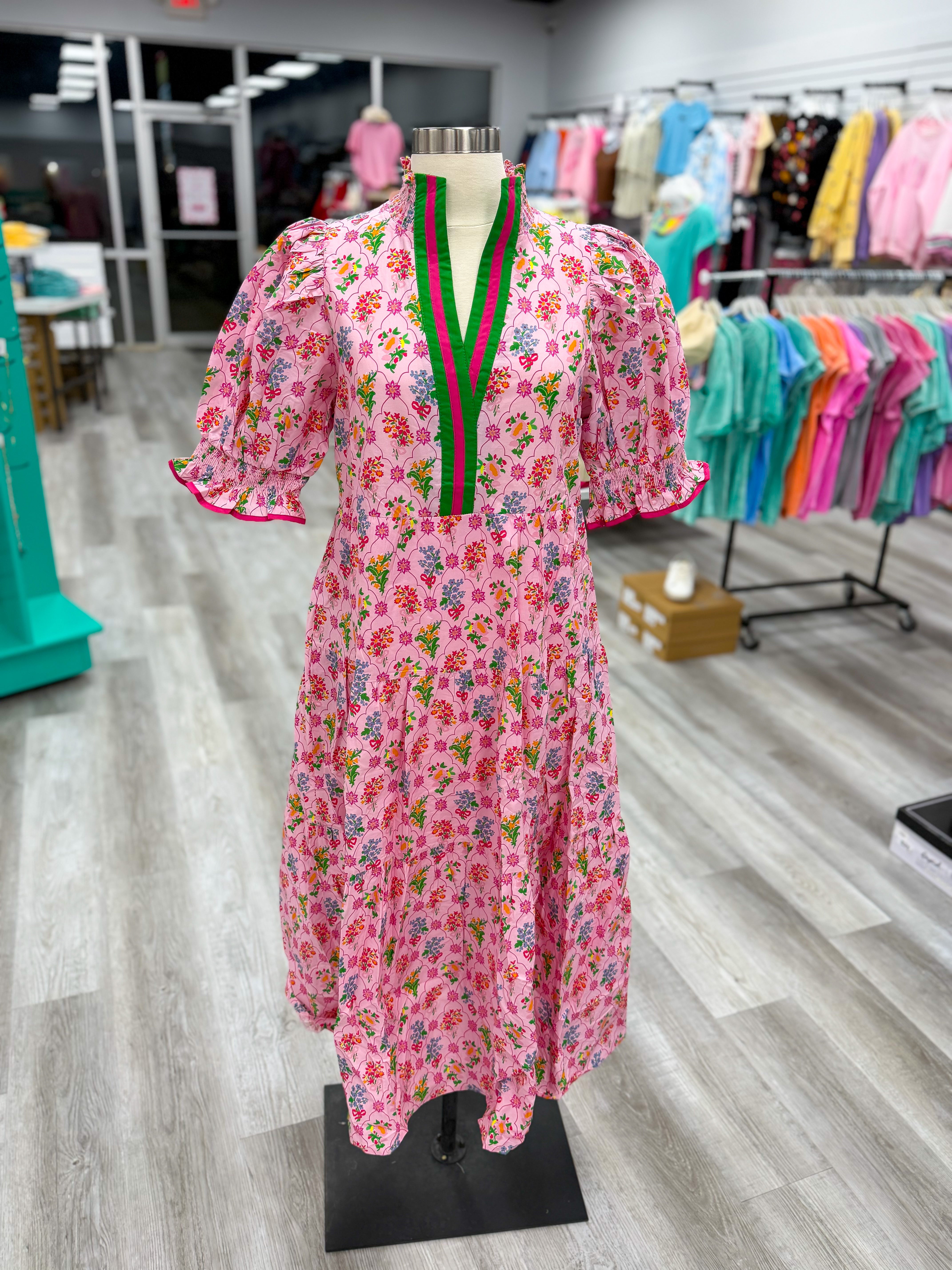 Sweet Meadow Pink Midi