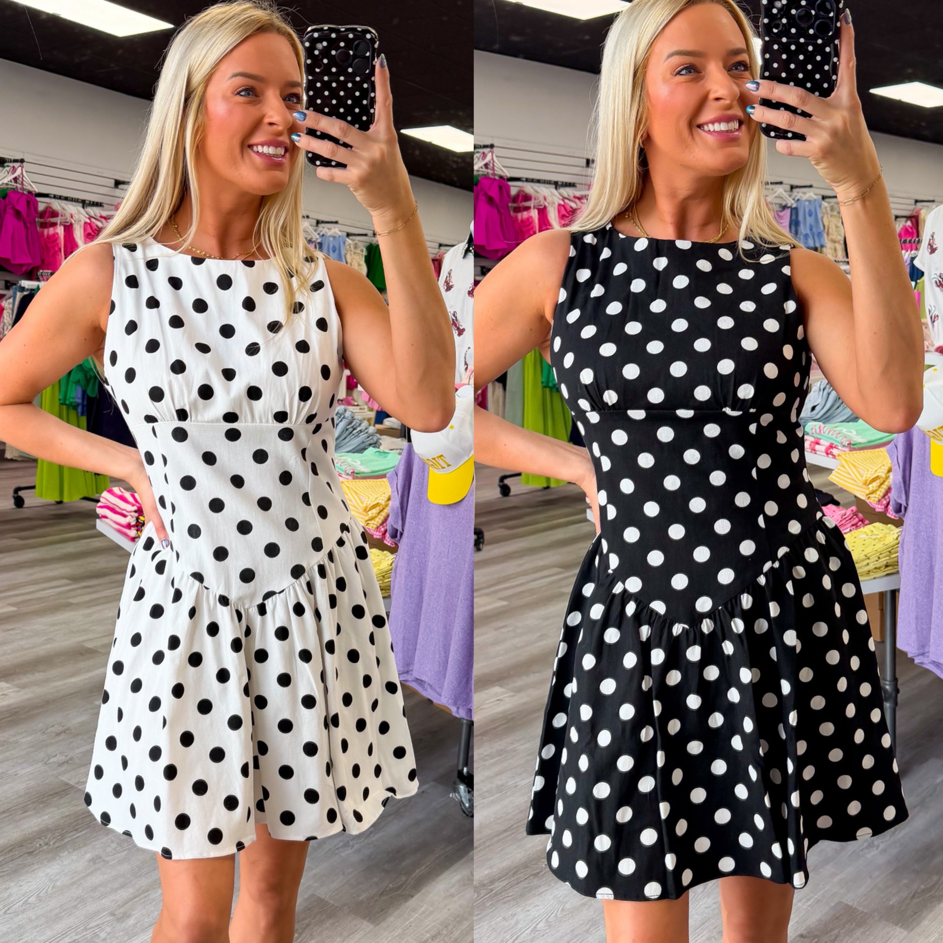 Dot Your Thing Dress 🖤