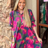 Wildflower Watercolor Dress