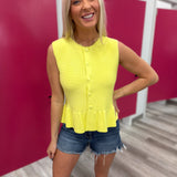 Sunny Side Peplum Tank