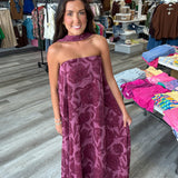 The Rosalie Maxi Dress Burgundy