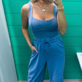 Acid Wash Jumpsuit