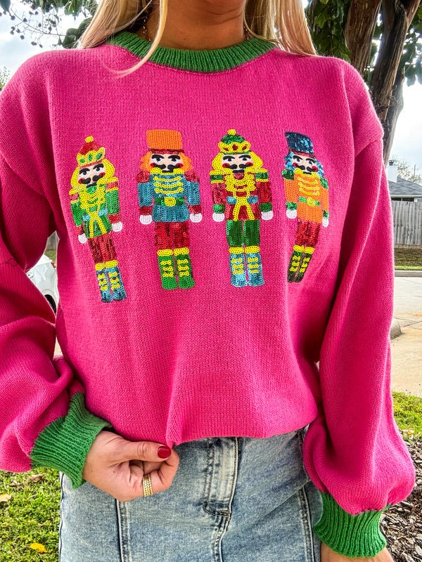 Getting Colorful Nutcracker Sweater