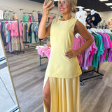 Golden Hour Grace Midi Dress