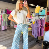 Dot Your Thing Cropped Denim Pants