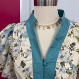 Seafoam Garden Tie-Front Dress