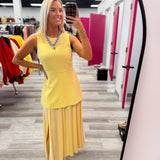 Golden Hour Grace Midi Dress