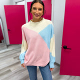 Pink Blue Sweater