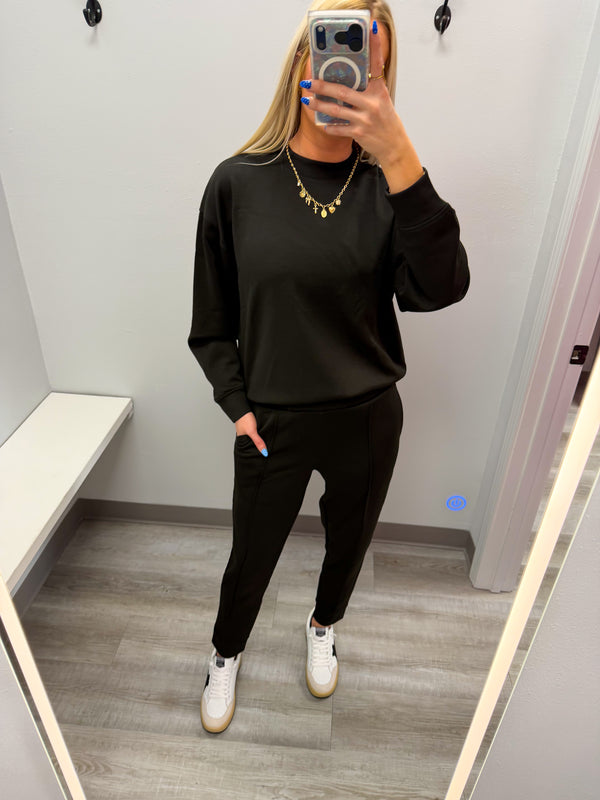 Cloud Nine Mockneck Set | Black