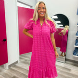 Sweet Escape Eyelete Mid Dress