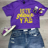 Tiger Stripe Graphic Tee - Deep Purple Tee