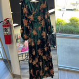 Fall Whispers Burnout Velvet Maxi Dress