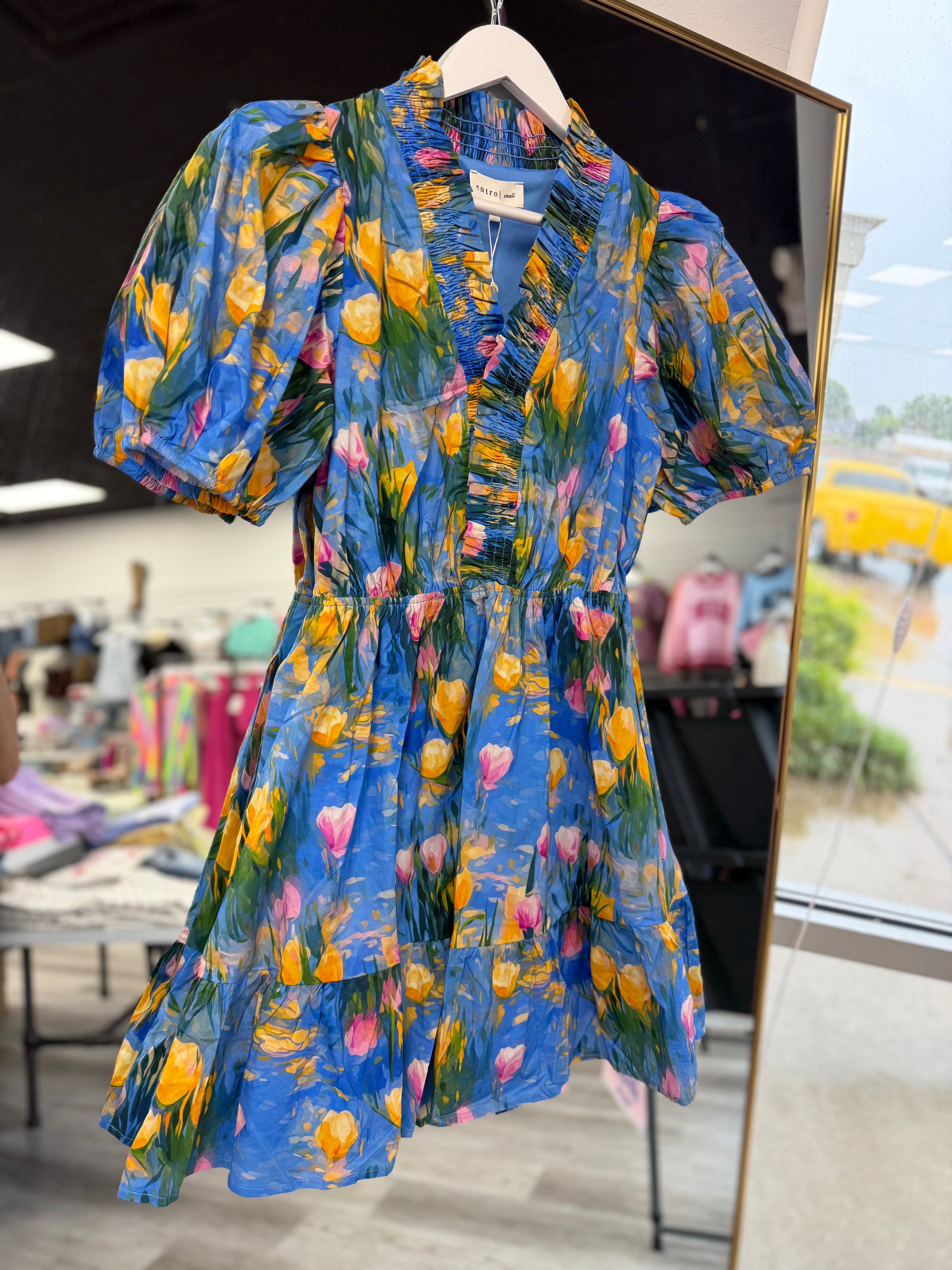 The Petal Pop Mini Dress