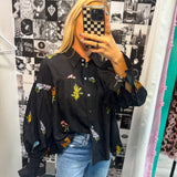 Covered In Beauty Embordered Floral Top