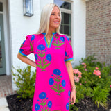 Bold Blossom Mini Dress