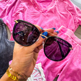 Here We Go - V Neck and Biker Short Set Pink