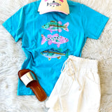 Colorful Fish Graphic Tee