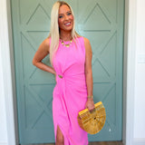Champagne Moment Midi Dress | Pink
