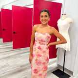 Blushing Rose Strapless Maxi