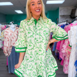 Charming Me Mini Dress Green
