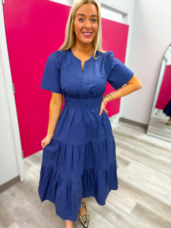 Navy Days Dress | Regular and Plus