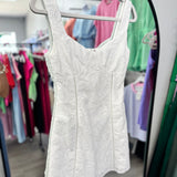 Cotton Embroidered Mini Dress