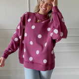 Praise God & Polka Dot Mock Neck