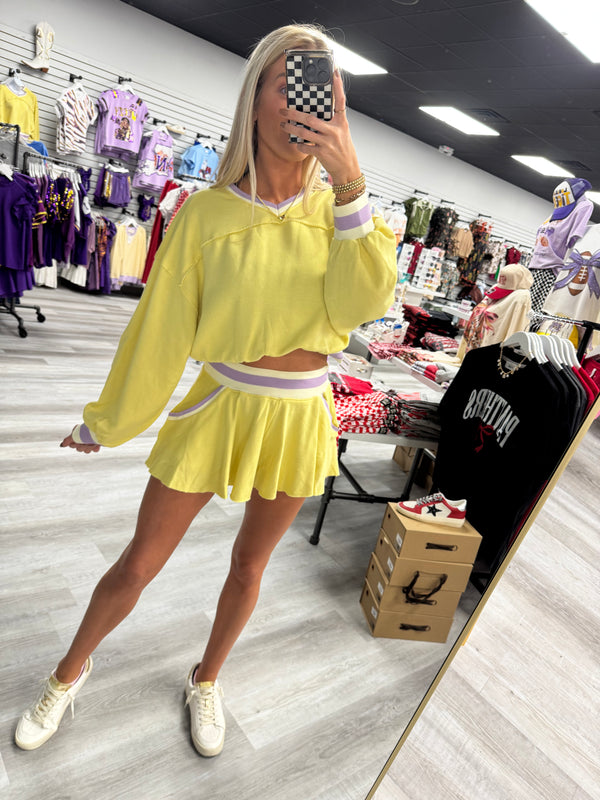 Pastel Yellow and Purple Set