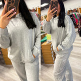 Bow Hoodie and Joggers Set