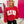 Cardinal Red and White Lulu Mac Embroidery Sweatshirt