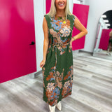 Floral Elegance Midi | Green